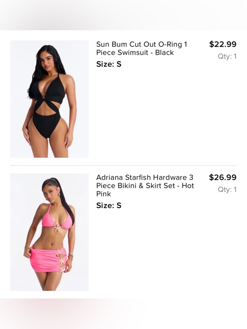 Fashion Nova Bikini Bundle - Size: S - Picture 3 of 4